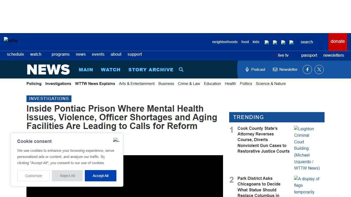 Inside Pontiac Prison Where Mental Health Issues, Violence, Officer Shortages and Aging Facilities Are Leading to Calls for Reform Chicago News WTTW